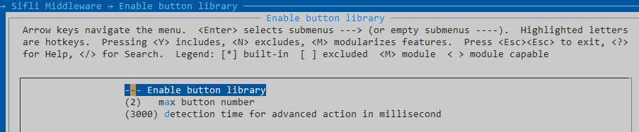 Figure 1: Button Library Configuration Menu