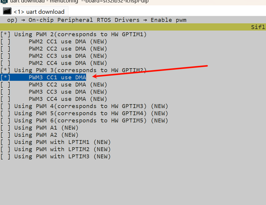 Enable rgbled: