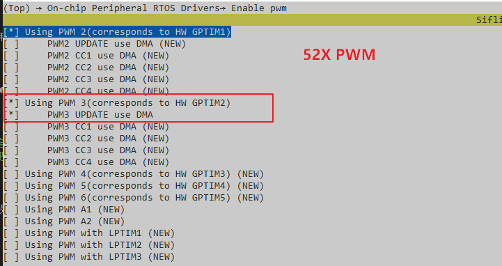 Enable rgbled: