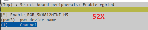 Enable rgbled: