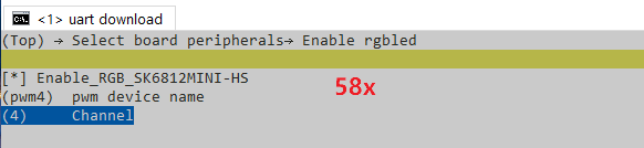 Enable rgbled: