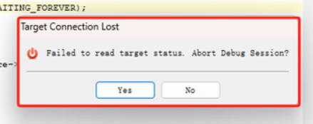 Target Connection Lost