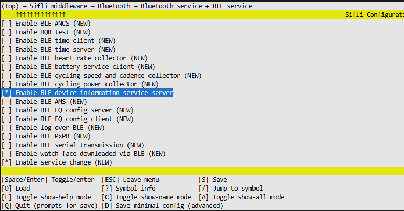 BLE device info server