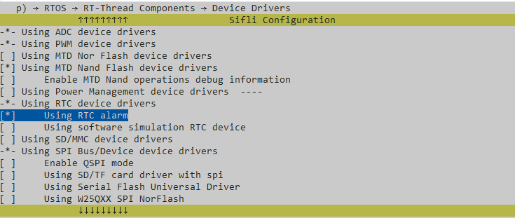 RTC_USING_ALARM