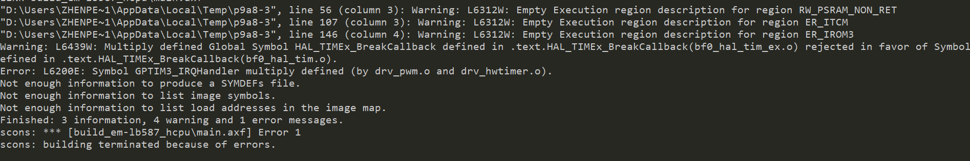 Enable timer: